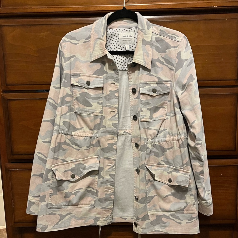 Torrid Pink Camo Jacket